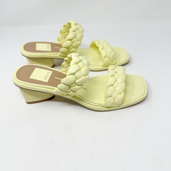 NEW Dolce Vita Ronin Light Yellow Double Braided Strap Sandal Size 6 MSRP $115 - Picture 6 of 12